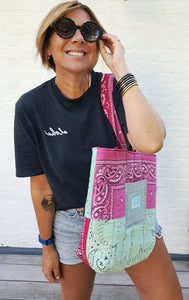 CABAS PETIT - Pink Bandana