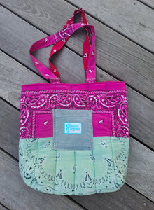 CABAS PETIT - Pink Bandana