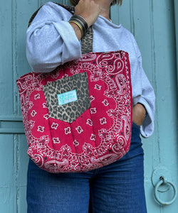 CABAS PETIT - Red Bandana
