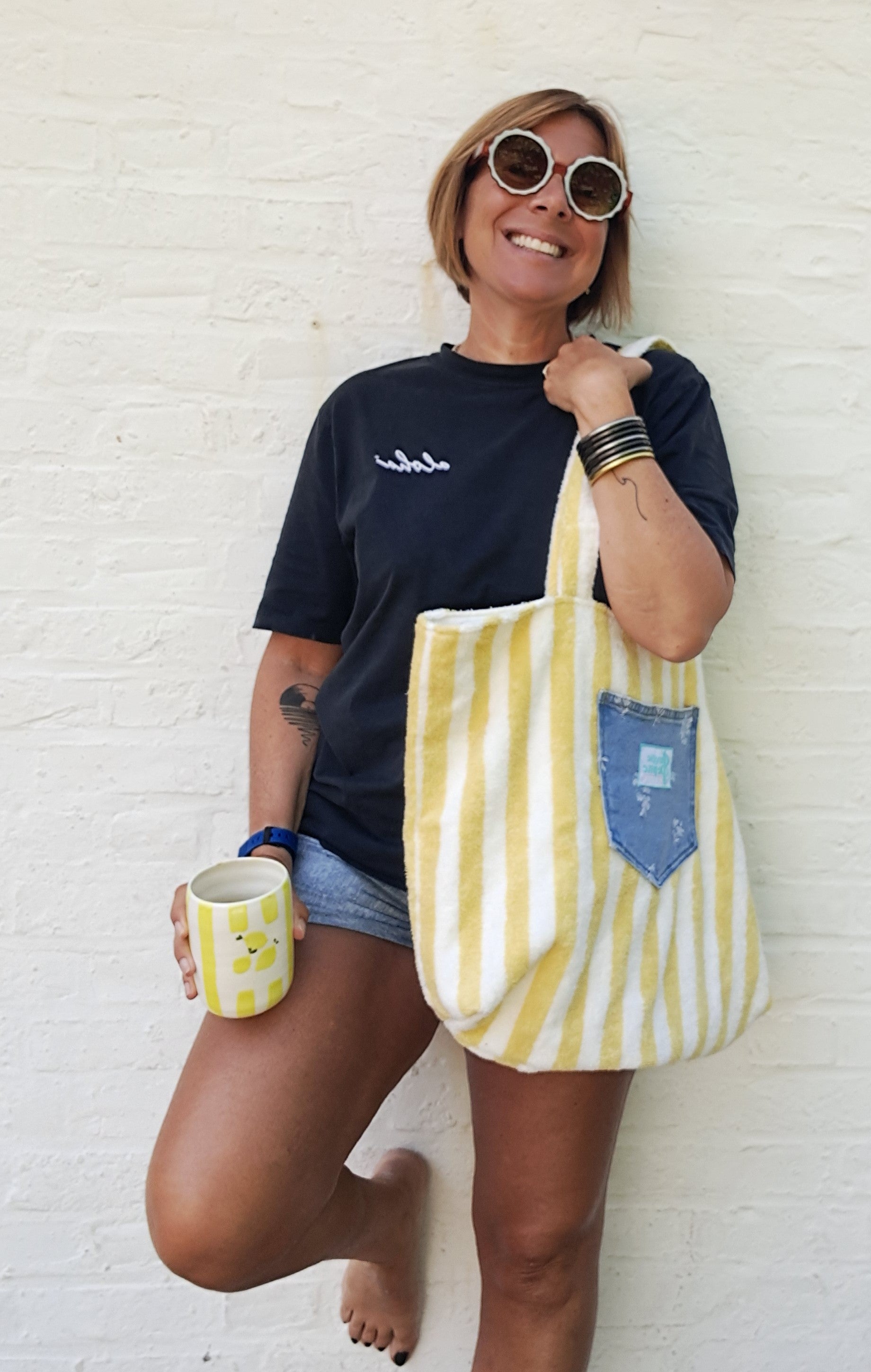 CABAS GRAND - Yellow Stripes