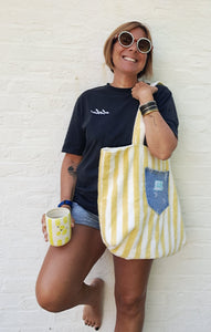 CABAS GRAND - Yellow Stripes
