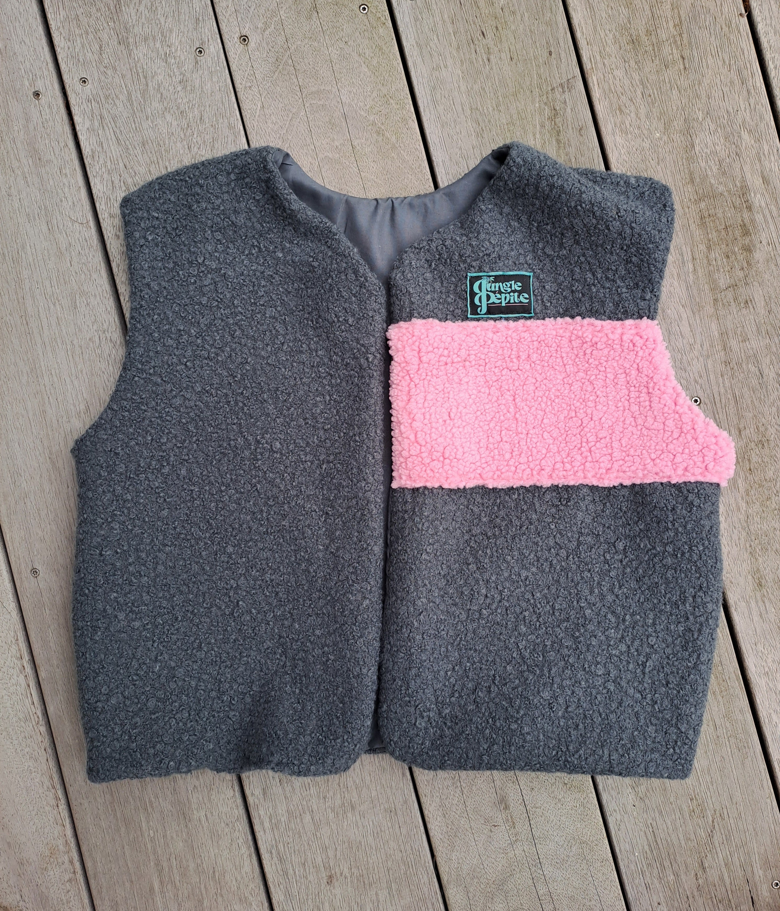 Gilet Pink Grey