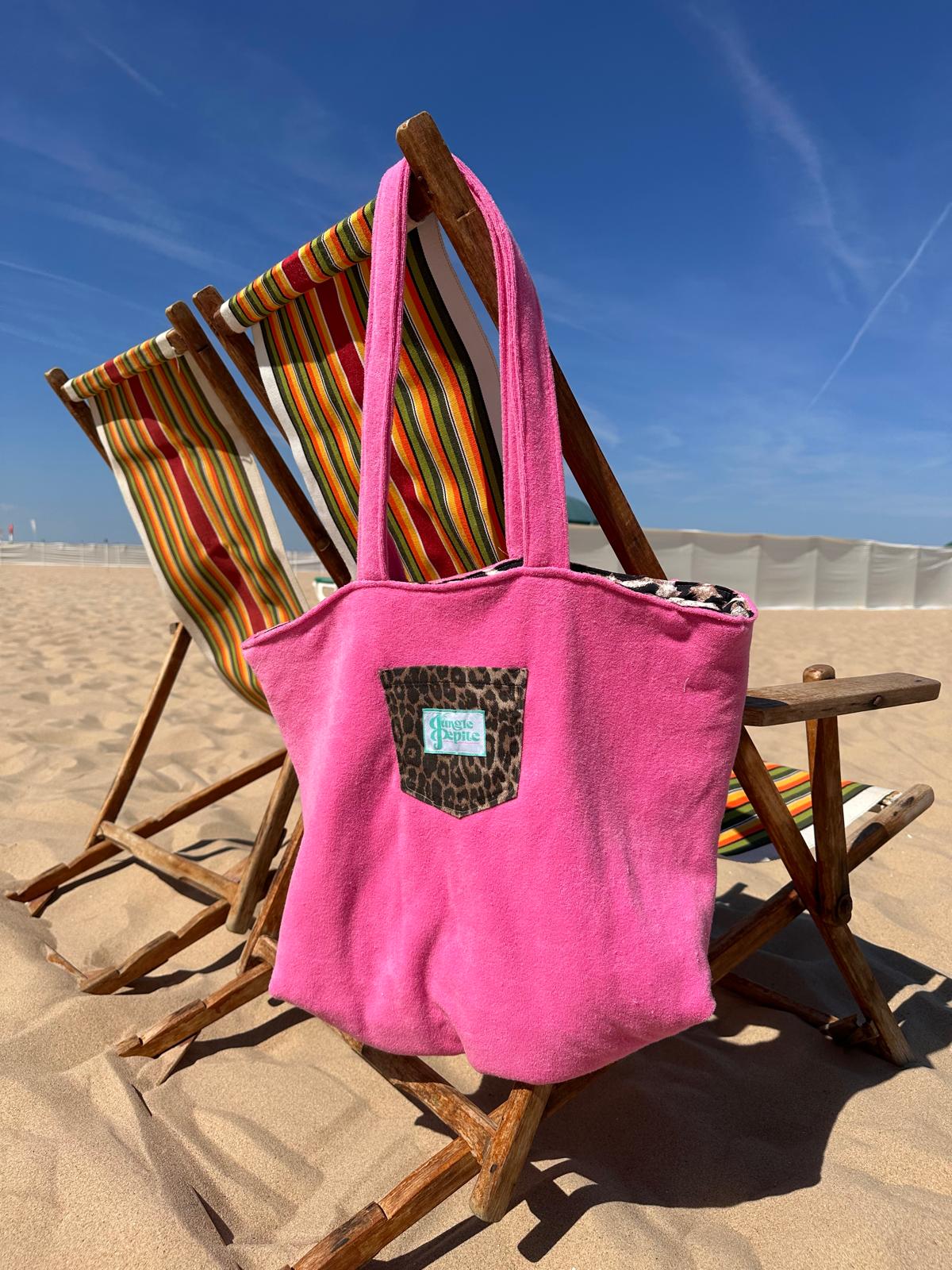 CABAS GRAND - Pink Leo
