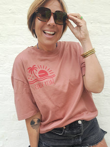 Tee-shirt Salty Vibes - Terracotta