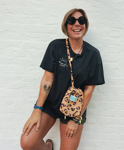 Sac bourse leopard