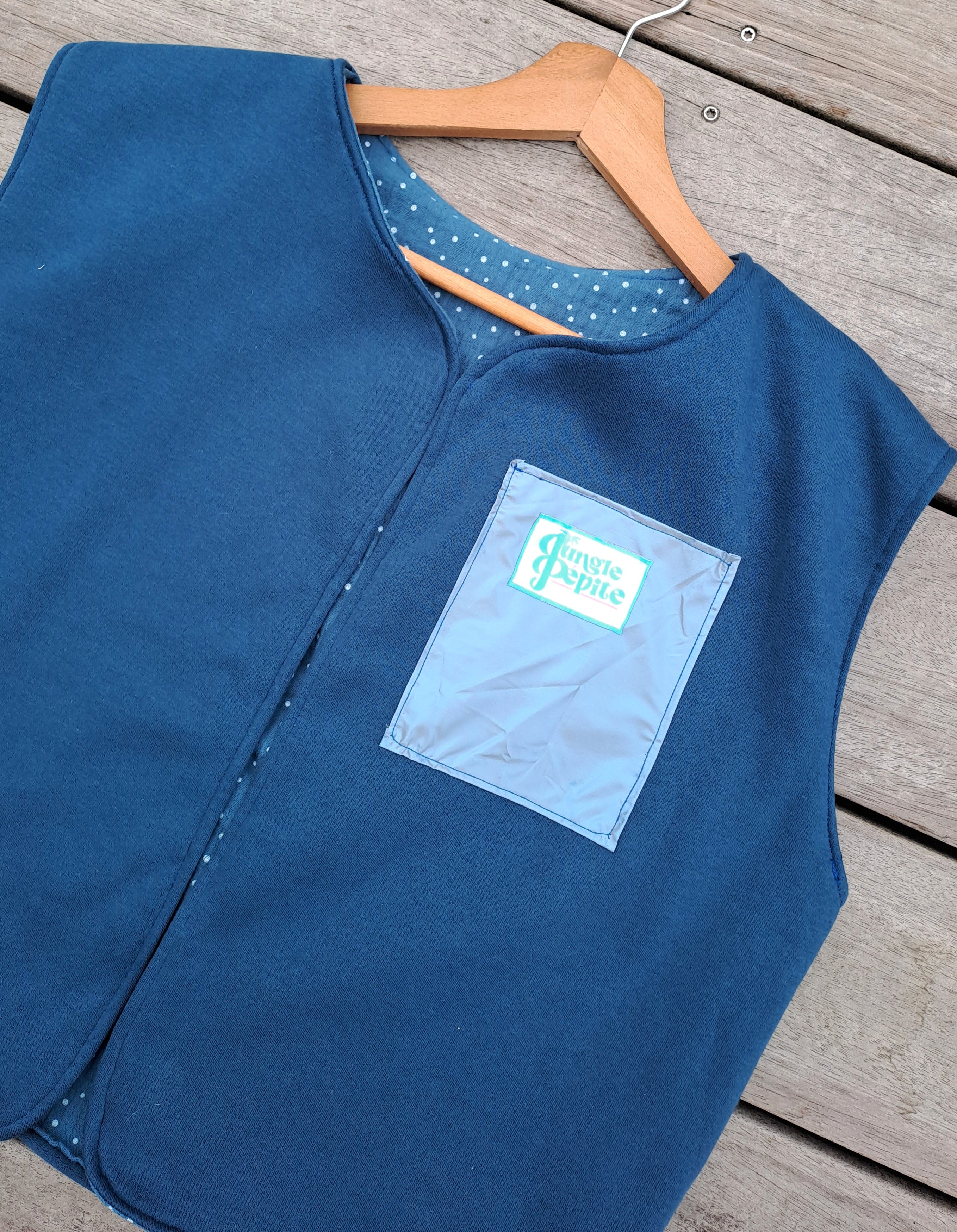 Gilet Molleton - Bleu