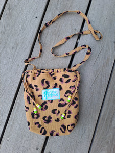 Sac bourse leopard