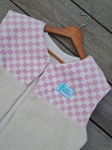 Gilet Damier - Rose