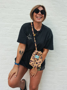 Sac bourse leopard