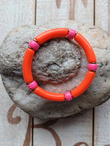      junglepepitebraceletperlesacryliquenikitiorange