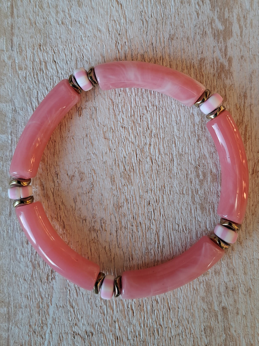    junglepepitebraceletperlesacryliquescandyrosemarbre