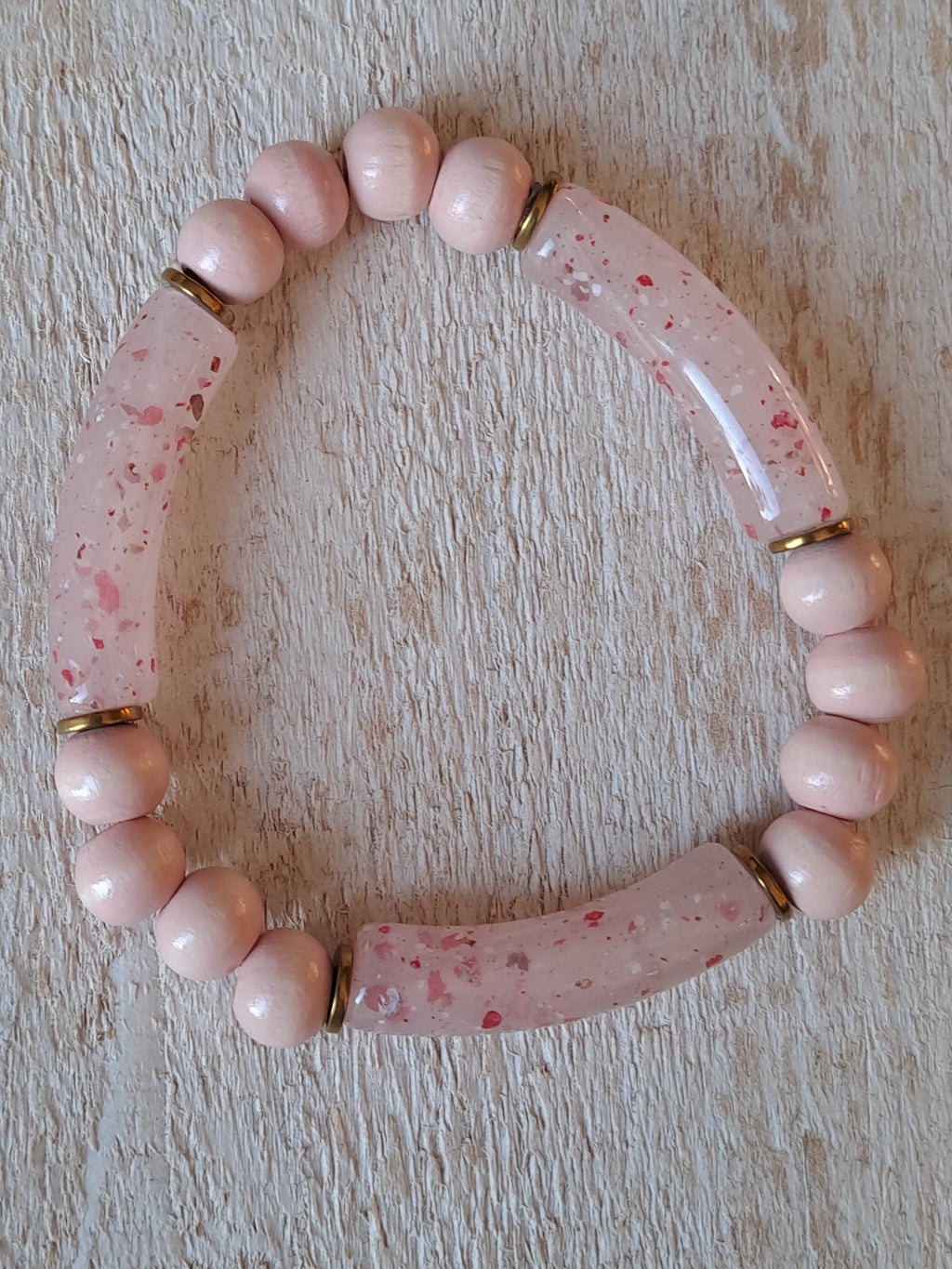     junglepepitebraceletperlesacryliquespylarose