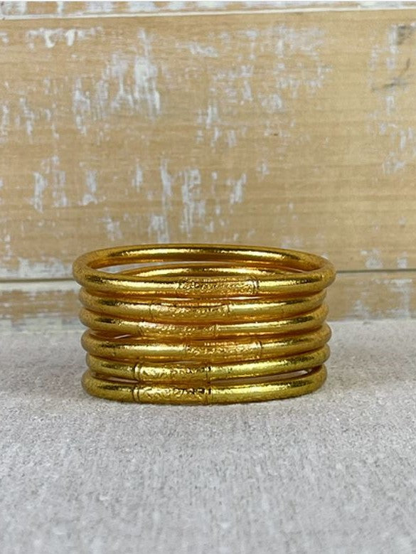 Bracelet Bouddhiste Mantra épais - Gold